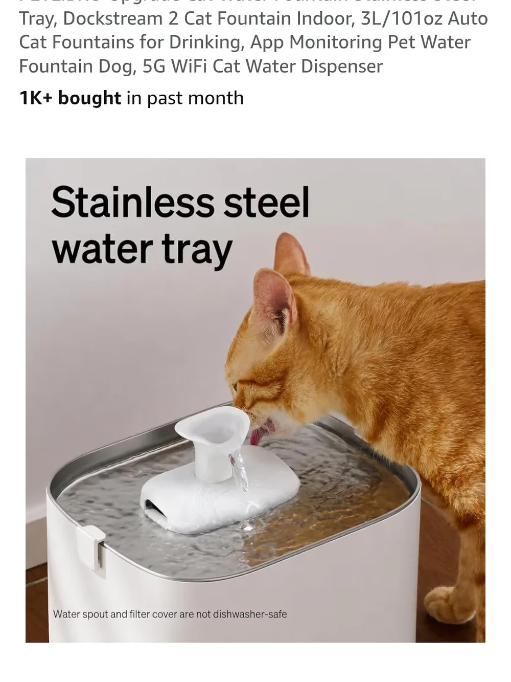 Smart Cat Water Fountain - White